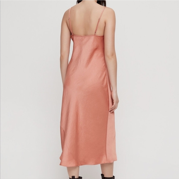 ARITZIA WILFRED Christine Dress Only Satin Slip Midi XS - Picture 3 of 10